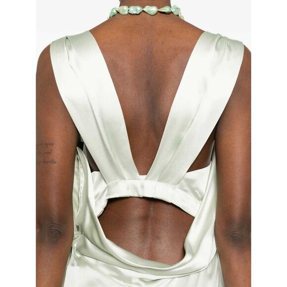 Maison Margiela Women Long Draped Dress - Picture 5 of 5